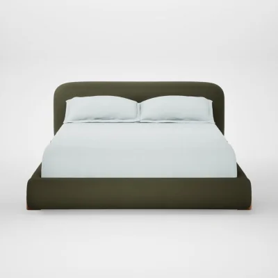 Heal's Heal's Nuvola Bed King Smart Cotton Linen Myrtle Natural Feet