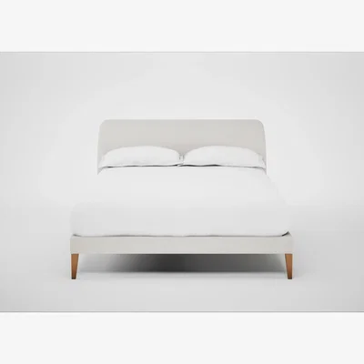 Heal's Heal's Wallis Bed Double Boucle Steel Stained Oak Feet