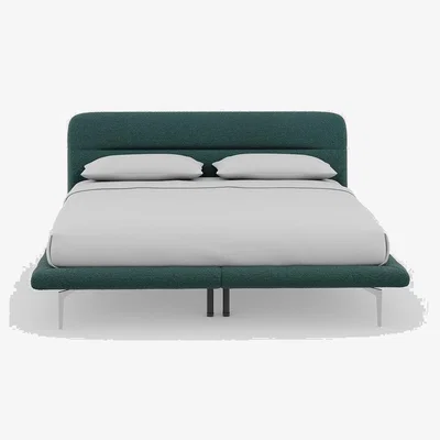 Heal's Heal's Gia Bed Super King Nova Boucle Panache Slats Chrome Feet