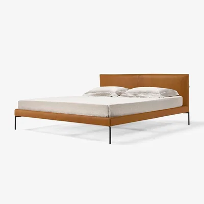 Heal's Heal's Matera Bed Super King Nobilis Velvet Leaf 18 Stainless Steel Foot