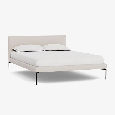 Heal's Heal's Matera Bed King Siena Cotton Natural Black Feet