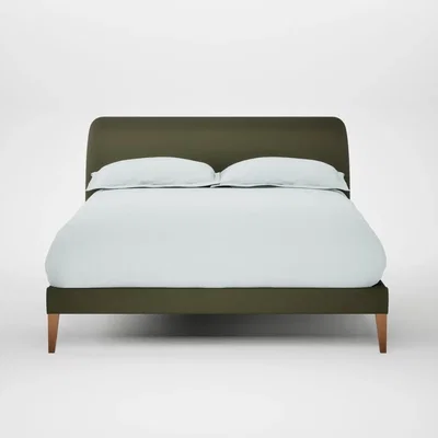Heal's Heal's Wallis Bed Double Smart Cotton Linen Myrtle Natural Feet