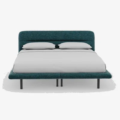 Heal's Heal's Gia Bed Super King Nova Velluto Bermuda Slats Black Feet