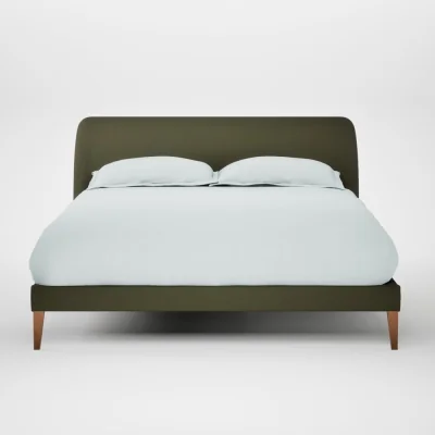 Heal's Heal's Wallis Bed King Smart Cotton Linen Myrtle Natural Feet