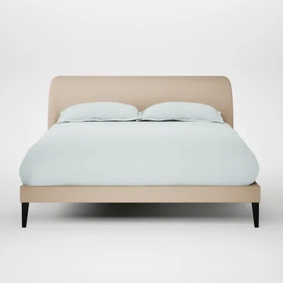 Heal's Heal's Wallis Bed King Smart Cotton Linen Rice Black Feet