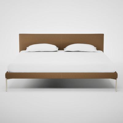 Heal's Heal's Matera Bed Super King Siena Cotton Clay Stainless Steel Foot
