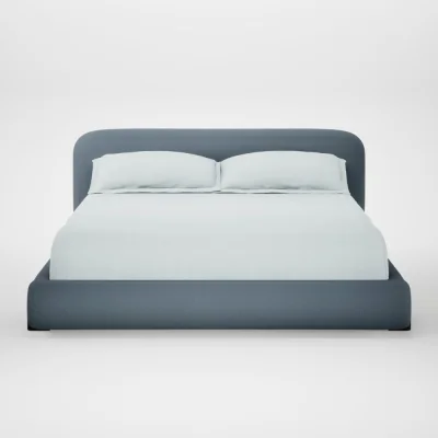 Heal's Heal's Nuvola Bed Super King Smart Cotton Linen Celestial Black Feet