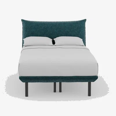 Heal's Heal's Aria Bed Double Nova Velluto Bermuda Slats Black Feet