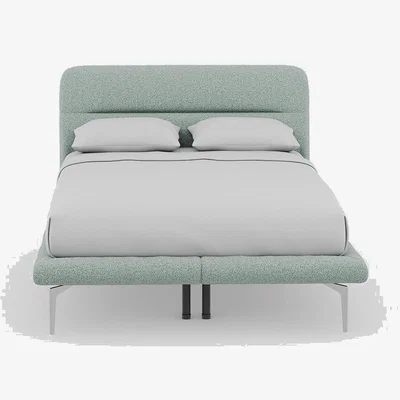 Heal's Heal's Gia Bed Double Nova Boucle Sherpa Slats Chrome Feet