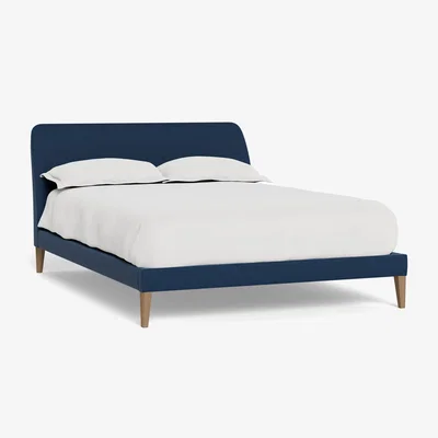 Heal's Heal's Wallis Bed Double Capelo Linen-Cotton Inkspot Natural Feet