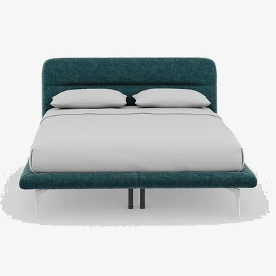 Heal's Heal's Gia Bed King Nova Velluto Bermuda Slats Chrome Feet