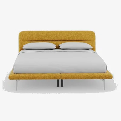 Heal's Heal's Gia Bed Super King Nova Velluto Corn Slats Chrome Feet