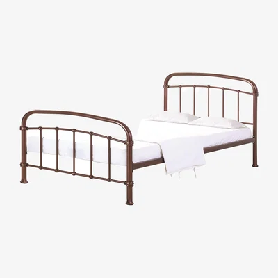 Homebase Halston Double Bed - Copper