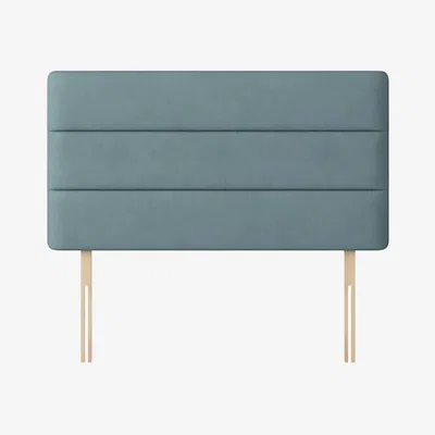 Happy Beds Cornell - Super King Size - Lined Headboard - Duck Egg Blue - Fabric - 6ft - Happy Beds