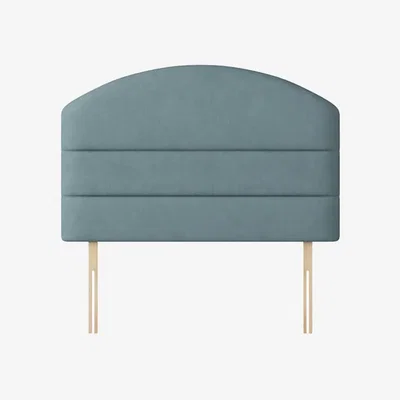 Happy Beds Dudley - Double - Lined Headboard - Duck Egg Blue - Fabric - 4ft6 - Happy Beds