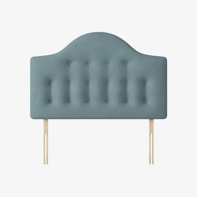 Happy Beds Victor - Super King Size - Buttoned Headboard - Duck Egg Blue - Fabric - 6ft - Happy Beds