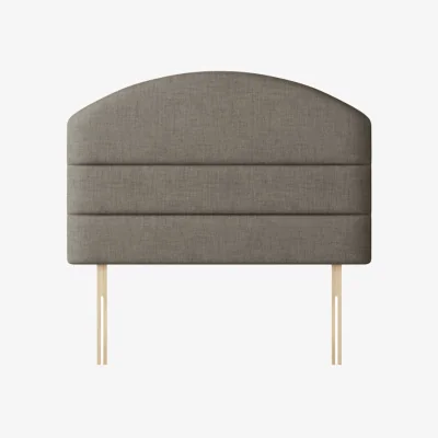 Happy Beds Dudley - Small Single - Lined Headboard - Dark Grey - Fabric - 2ft6 - Happy Beds