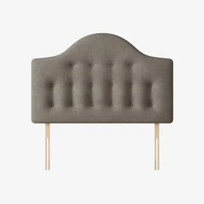 Happy Beds Victor - Super King Size - Buttoned Headboard - Dark Grey - Fabric - 6ft - Happy Beds