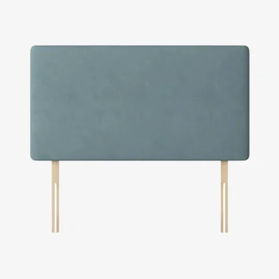 Happy Beds Cornell - Super King Size - Plain Headboard - Duck Egg Blue - Fabric - 6ft - Happy Beds