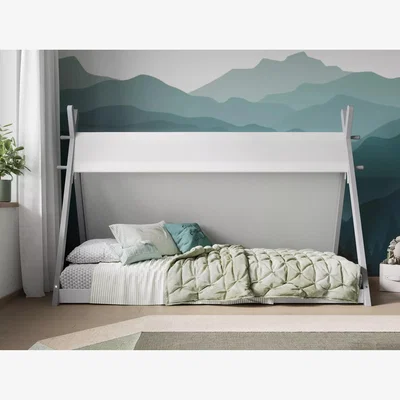 John Lewis Flair Apache Teepee Bed Frame, Single, Grey/White