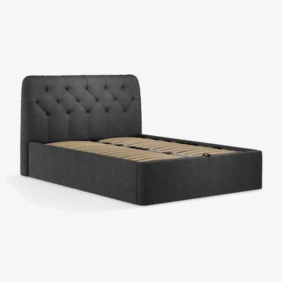 John Lewis John Lewis Button Back Ottoman Storage Upholstered Bed Frame, King Size