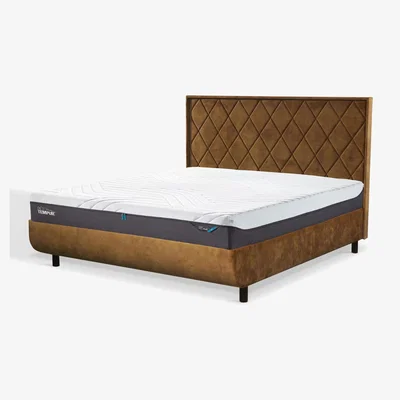 John Lewis TEMPUR® Arc™ Ottoman Storage Quilted Upholstered Bed Frame, Super King Size