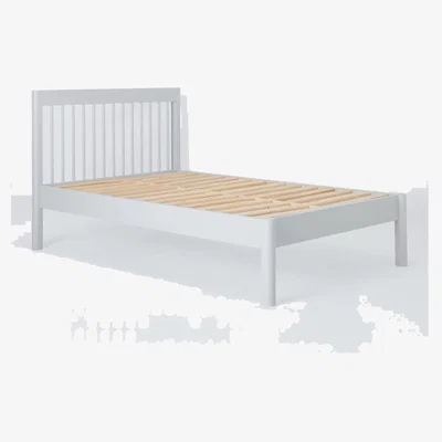 John Lewis John Lewis Spindle Bed Frame, Single, Grey