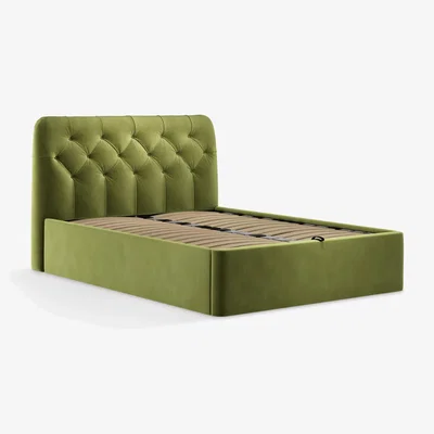 John Lewis John Lewis Button Back Ottoman Storage Upholstered Bed Frame, Super King Size