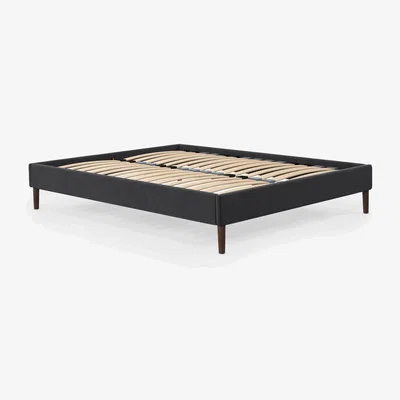 John Lewis John Lewis ANYDAY Bonnie Platform Bed Frame, Double, Brushed Tweed Charcoal