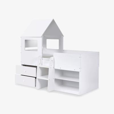 John Lewis Julian Bowen Orpheus Mid-Sleeper Bed Frame, Pale Woodgrain/White