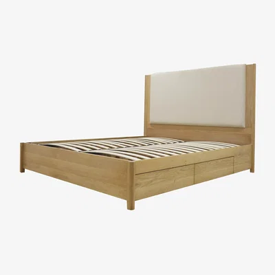 John Lewis John Lewis Rest 4 Drawer Bed Frame, Super King Size, Natural Wood