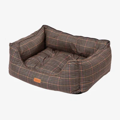 John Lewis Joules Henson Check Box Dog Bed, Multi