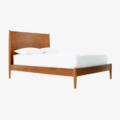 John Lewis west elm Mid-Century Wood Bed Frame, Super King, Natural