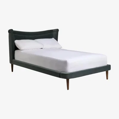 John Lewis MADE Sawyer Velvet Upholstered Bed Frame, Super King Size, Gunmetal