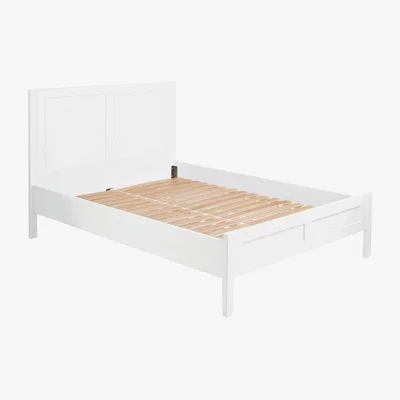 John Lewis Laura Ashley Ashwell Bed Frame, Double, Cotton White