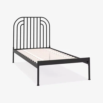 John Lewis John Lewis ANYDAY OUTLET Swirl Metal Bed Frame, Single, Black, Like New