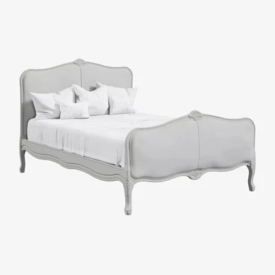 John Lewis Laura Ashley Provencale Bed Frame, Double, Dove Grey