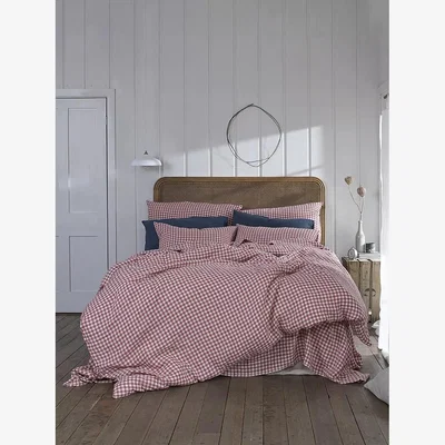 John Lewis Piglet in Bed Gingham Linen Bedding