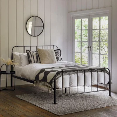 Knees Loughton Double Bed - Black