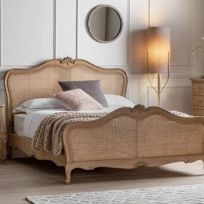 Knees Chic Super King Bed - Weathered