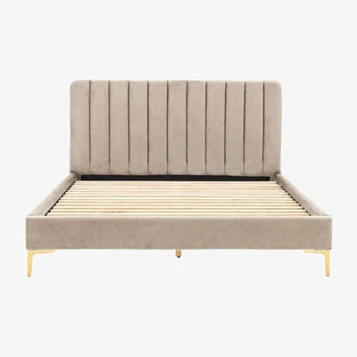 Knees Kensington King Size Bed - Latte