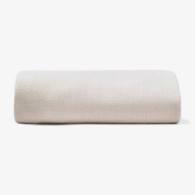 Kave Home Jaira base cover in white chenille for 160 x 200cm bed
