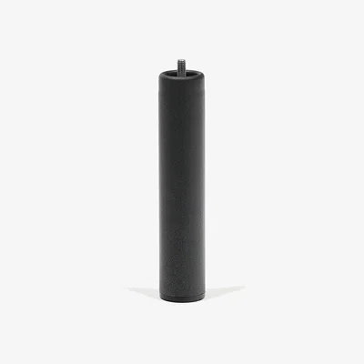 Kave Home X metal bed frame leg in a black finish, 1 unit