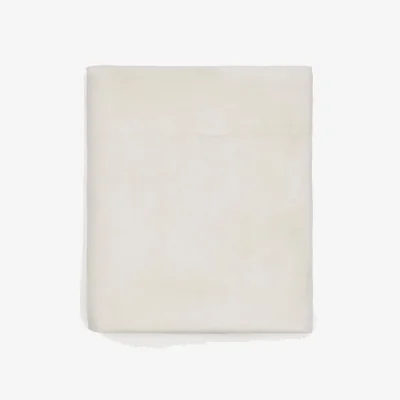 Kave Home Simmel beige cotton and linen top sheet for 150/160m bed
