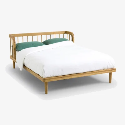 La Redoute Matea Solid Oak Bed with Bed Base