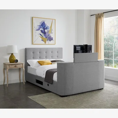 La Redoute Upholstered Hideaway TV Bed with Remote Mechanism