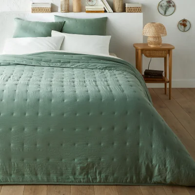 La Redoute Loja Washed Microfibre Quilted Bed Cover