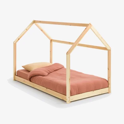 La Redoute Archi Cabin Bed in Solid Pine with Bed Base