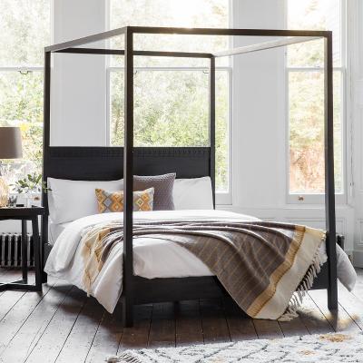 La Redoute Barauni Boho Carved Wood Canopy Bed