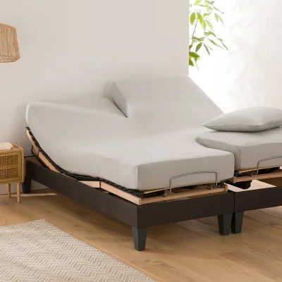 La Redoute Scenario Stretch Cotton Jersey Fitted Sheet For Articulated Beds